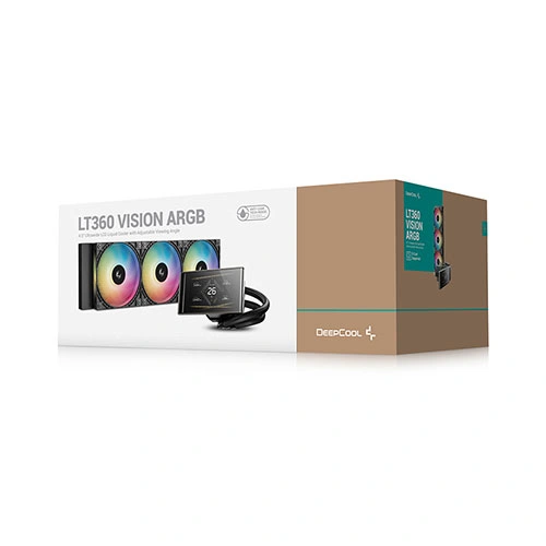 Deepcool LT360 Vision ARGB CPU Liquid Cooler with LCD Display